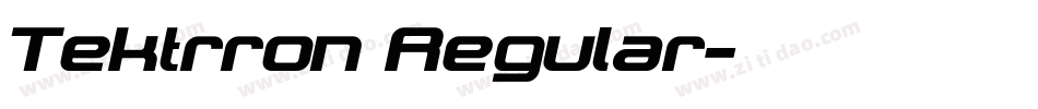 Tektrron Regular字体转换